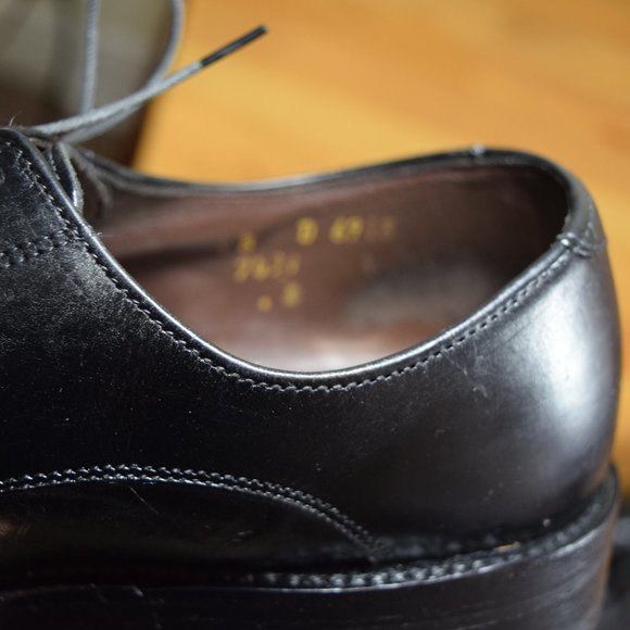 Allen Edmonds Men's Belmont Dress Shoe Black 8 D 6918 - Picture 5 of 11
